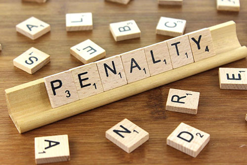 penalty in Scrabble letters
