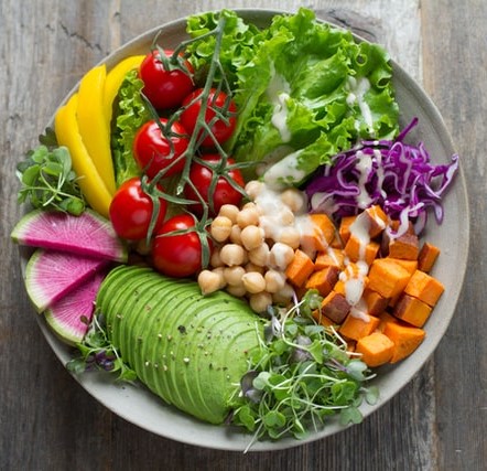 plate of healthy foods