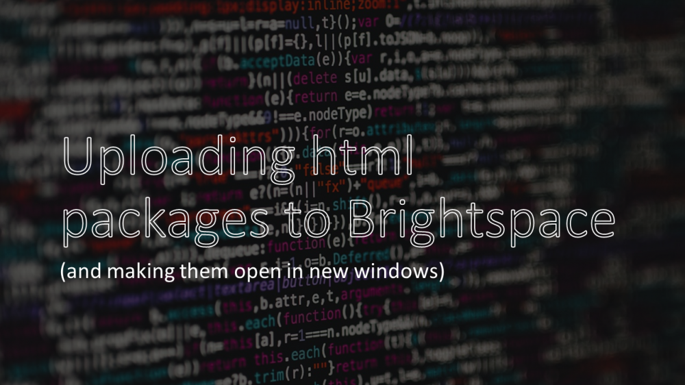 screenshot of the Brightspace resource