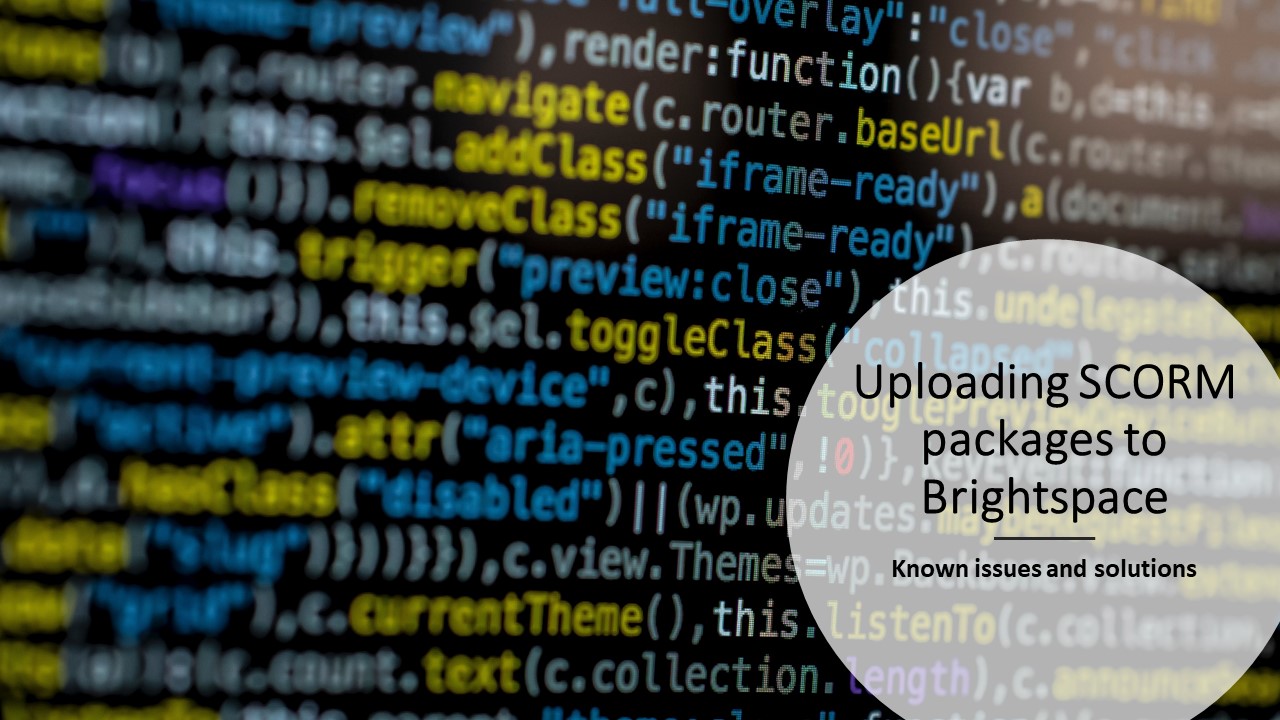 screenshot of the Brightspace resource