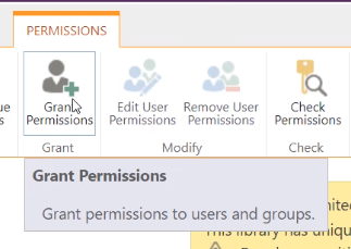 Grant permissions