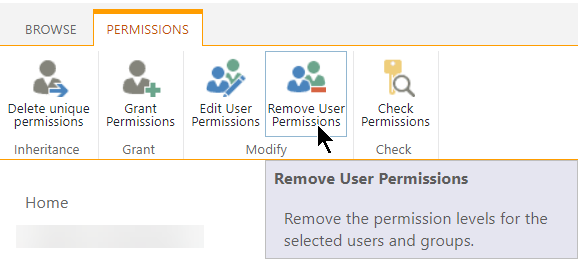 Remove members and visitors