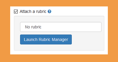Screenshot of how to attach a rubric or grading form to a Turnitin assignment