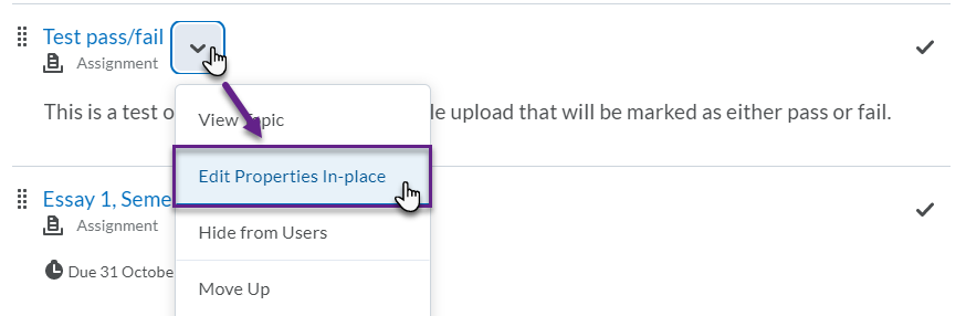 Edit Properties In-place function