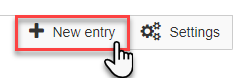 New Entry button 