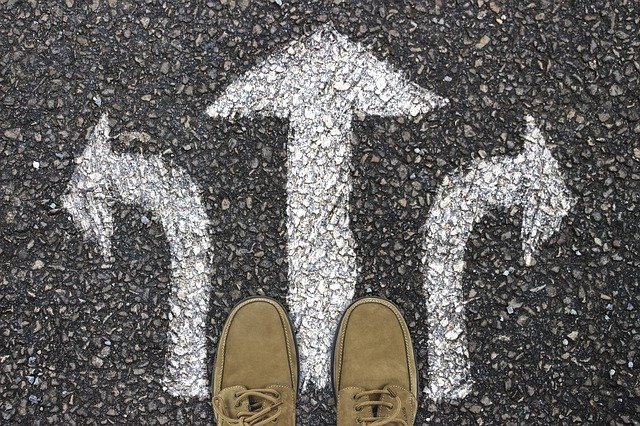 decorative image of arrows on pavement