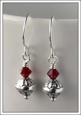 Image: Dangle, shiny earrings