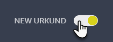 slider for switching between old and new Urkund interfaces